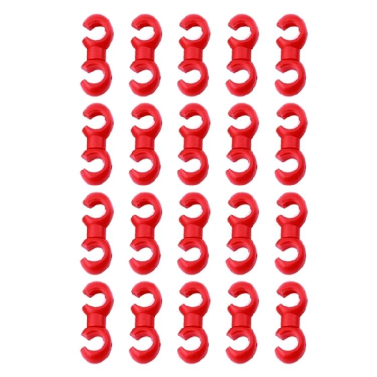 20 Pcs Plastic Bike Brake Cable Clips Bike Cable Clasps S-Style Lines Clips