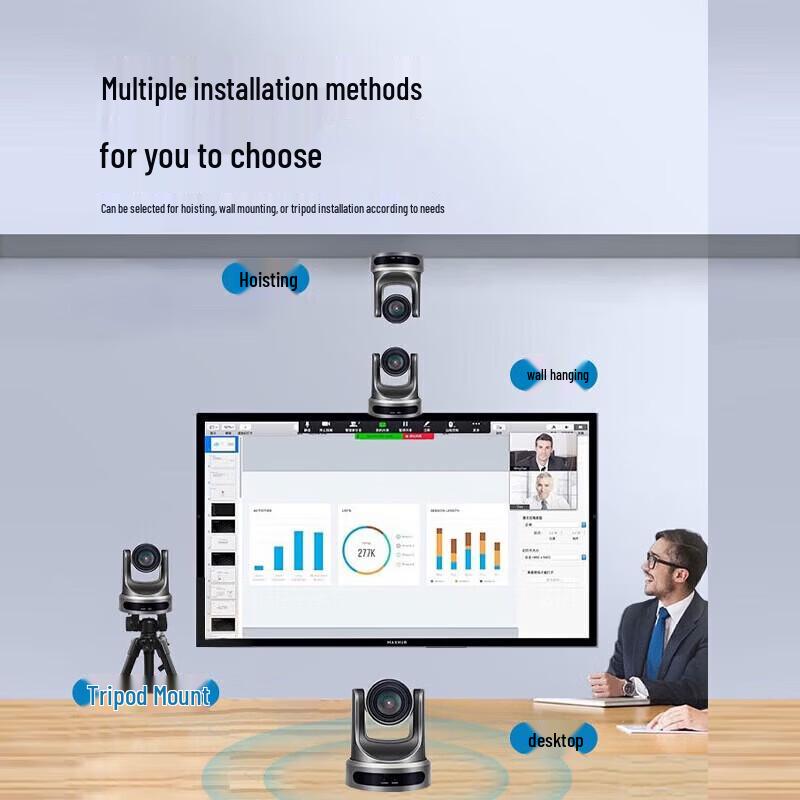 ZTE ZXV10 V212DFC 1080P 12x Zoom Video Conferencing Camera (CN version)