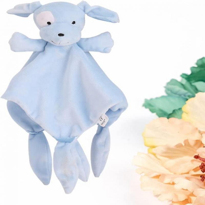 Baby Security Blanket Newborn Comforter Toy Comfort Blanket Plush Animal Security Blankie (Dog)