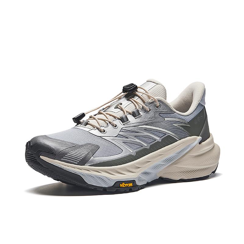 Anta Explore Trendy Comfortable Slip Resistant Durable Low Top Casual Running Shoes Women sneaker Gray White Silver 922445587-4