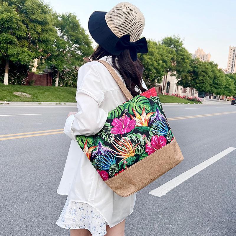 Women's Fashion Printed Large-Capacity Shoulder Tote Bag
