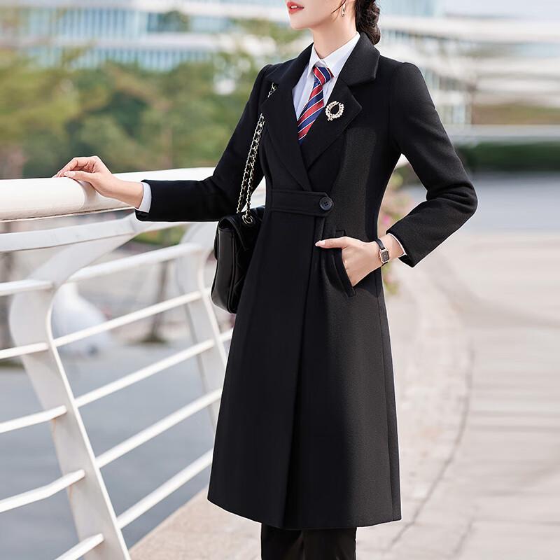 Kaseyec Women's Mid-Length Wool Blend Coat