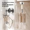 strong  ABS 6 Claw Rotating Suction Hook No Drilling need Space Saving Kitchen Storage for Kitchen Wall Storage