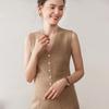 Chic Light Luxury V-Neck Cashmere Knit Women's Slim-Fit Vest for Autumn/Winter