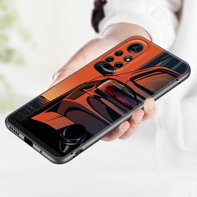 

Чехол для телефона с задним фонарем с рисунком автомобиля для Huawei Honor 60 50 SE 30S Mate 30 20 10 Lite 40 Nova 9 8 Pro Y60 8i 7i 7SE 5T Premium Honor 60 Pro