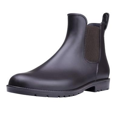Fashion Litfun Women's Rain Shoes Outdoor Anti-slip Waterproof Short Rain Boots Fshion Women Chelsea Boots New House Rubber Ankle Boots