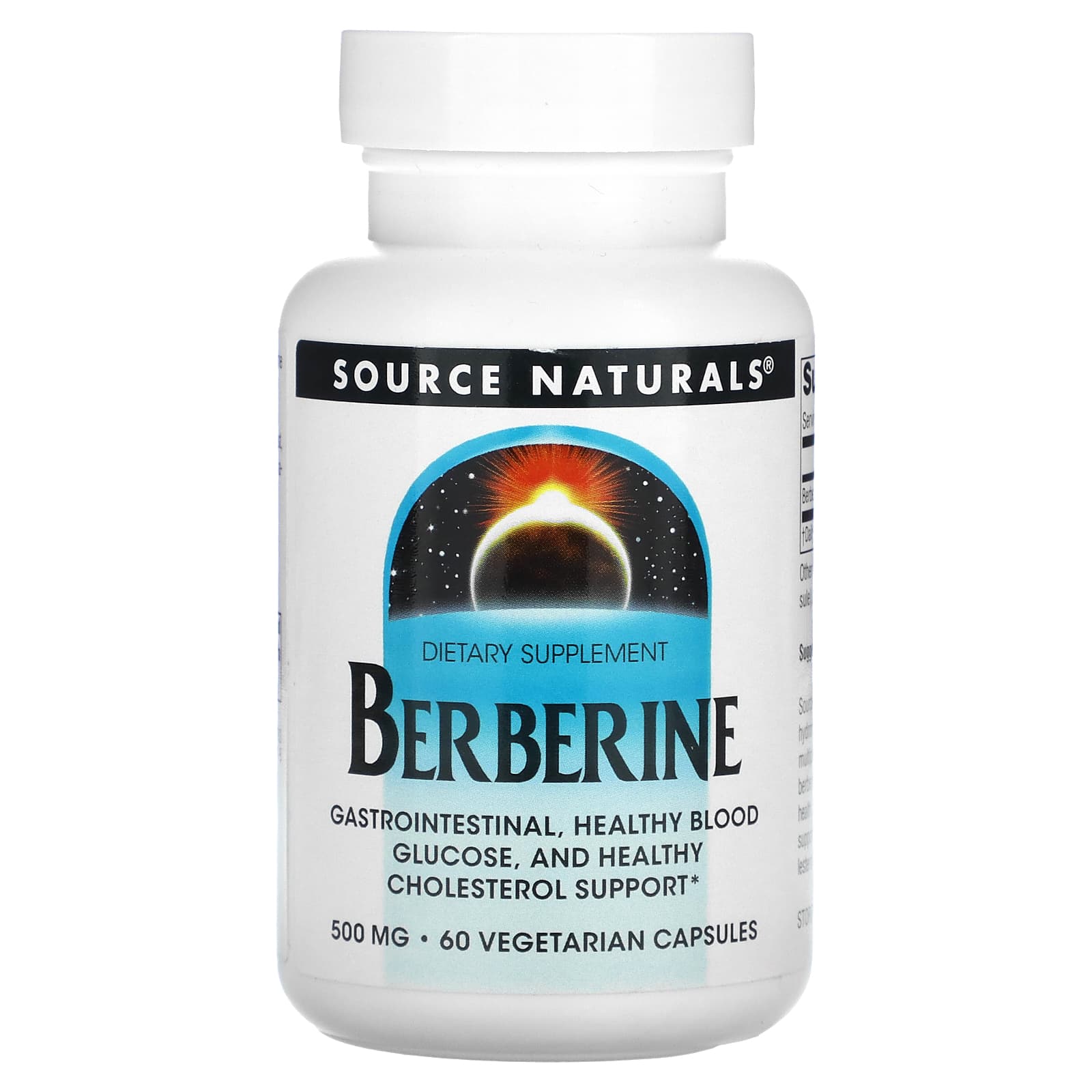 

Source Naturals, Berberine, 500 mg, 60 Vegetarian Capsules