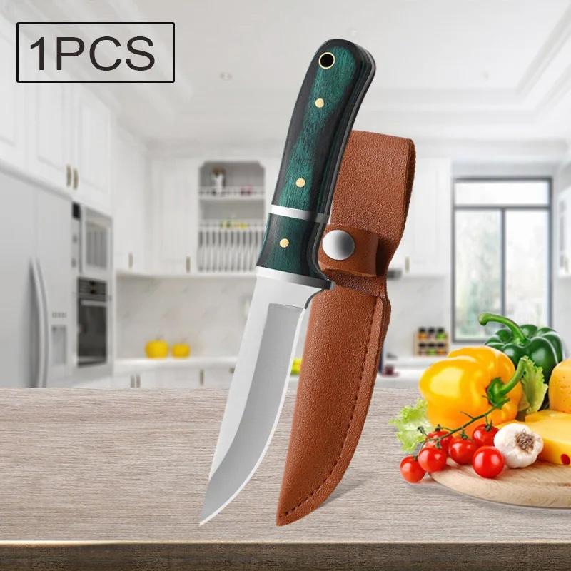 

WXCOO 1PC Kitchen Steak Knife Fruit Slicing Meat Cutter Utility Knife Stainless Steel Butcher Knife Kitchen Accessories