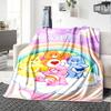 Custom Name Bear Theme Printed Blanket Perfect For Couch Bed Travel Outdoor Use Machine Washable Cozy Durable