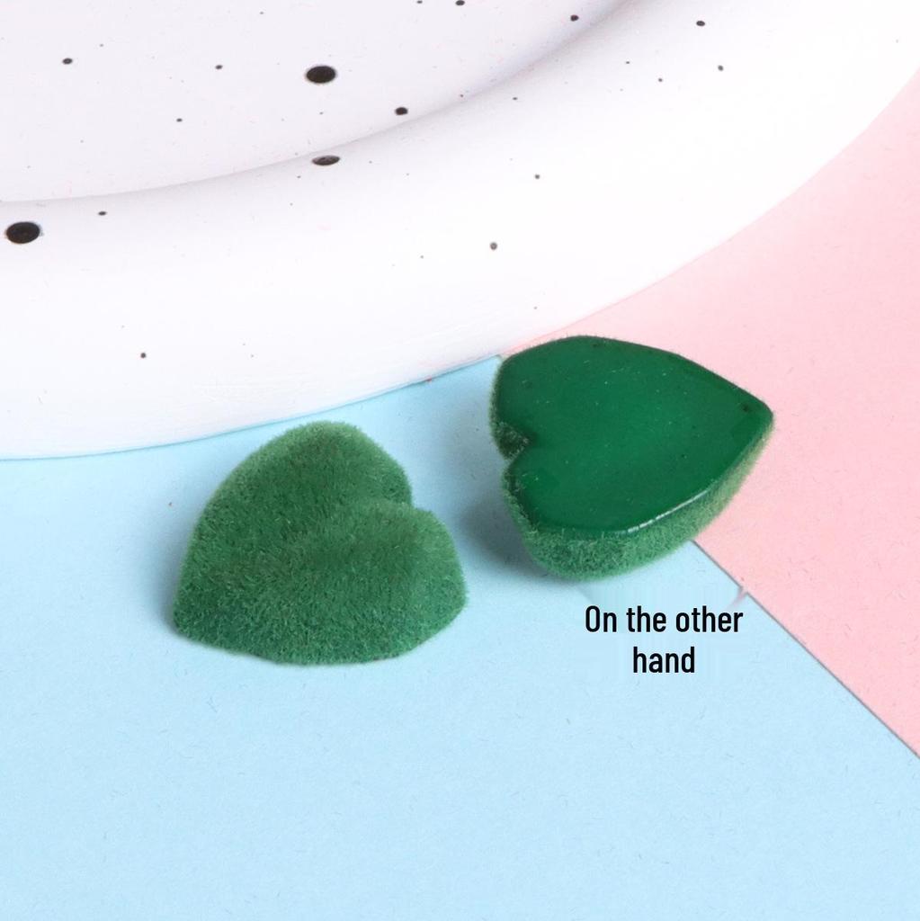 Korean Style 19mm Plush Heart Flocking Hair Clip, Phone Case, Crocs Accessories & Ornaments