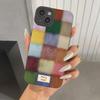 Cute Dopamine Color Block Match Plaid Case For  Mi 14T 13T 12T Pro 14 13 12 11 Lite 5G NE Poco F6 F5 X5 M6 Pro Soft Cover