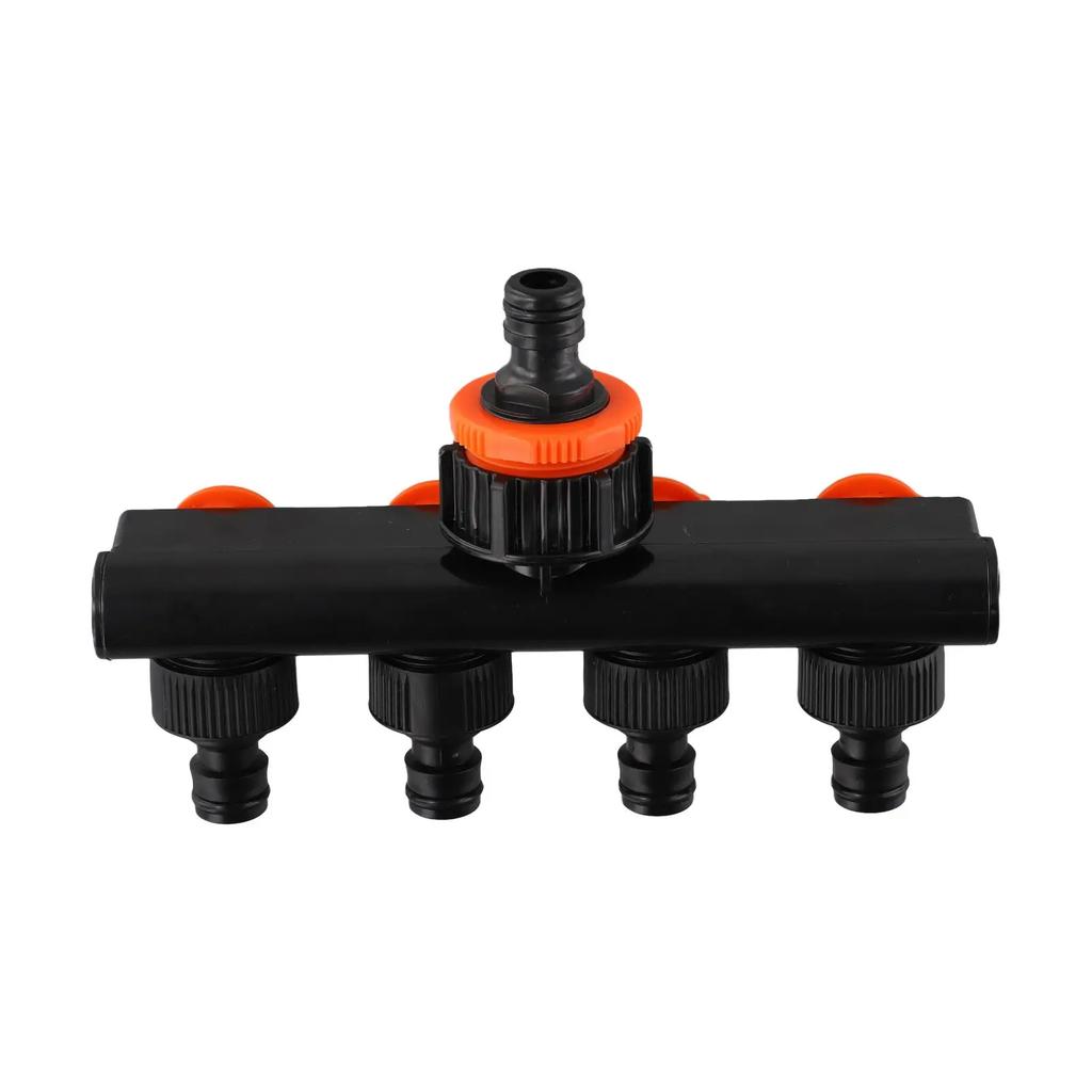 Breite Palette Neuer Praktischer Wasserhahn Spender Verteiler Wasserhahn 4-Wege Schlauch Wasserleitung Trenner Bewässerungsverbinder