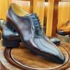Fashion Luxury Men's Oxford Leather Dress Shoes Lace-Up Casual Business Fashion Carved Shoes for Wedding Party Office Higher Quality