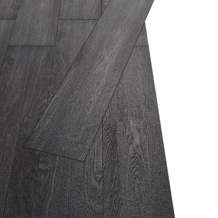 VidaXL Planches de plancher PVC Non auto-adhésif 5,26 m² Noir et blanc 245167