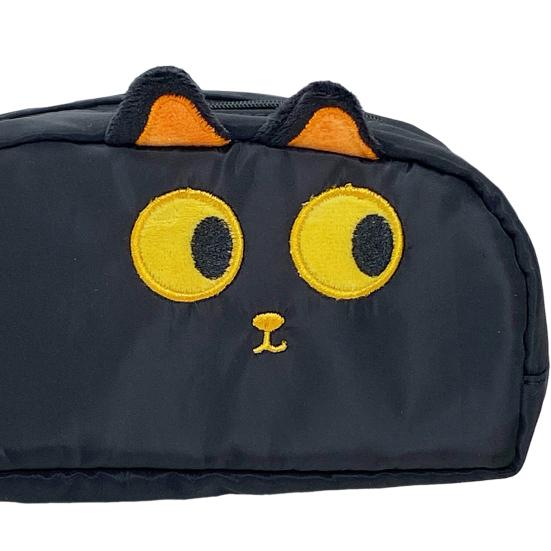 Pencil Case Cartoon Pen Pouch 3D Embroidered Cat Capybara Pen Holder Large Capacity School Stationery Organizer for Kids Teens Students