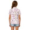 Girls' Polka Dot Print Casual T-Shirt for School Uniform and Everyday Wear
