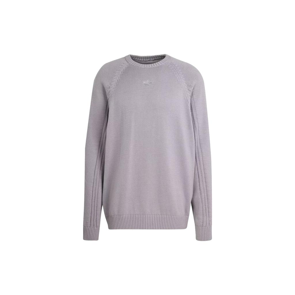 Adidas Originals Premium Knitted Sweatshirt Men Sweatshirt Aluminum-Gray IT7443