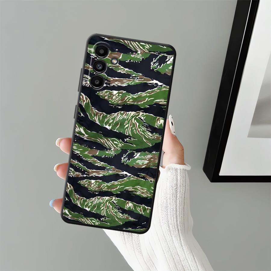 Camouflage Pattern Soft Back Phone Cover Case for Samsung Galaxy A24 A31 A16 A21s A22 A23 A33 A34 A14 A15 A35 A41 A51 A52 A54
