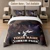 Custom Bedding Set Linkin Park Pattern, Print Name Text 1 Duvet Cover plus 2 Pillowcases Home Textile