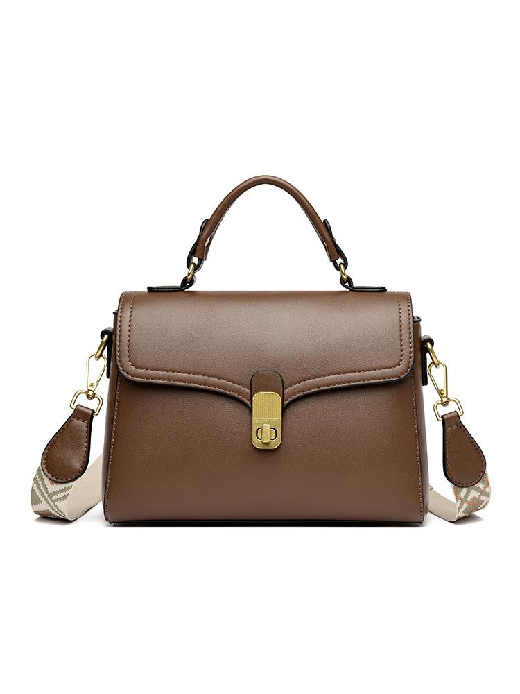 

Women s bag simple commuter versatile messenger bag fashion high sense first layer cowhide bag women s portable shoulder bag коричневый
