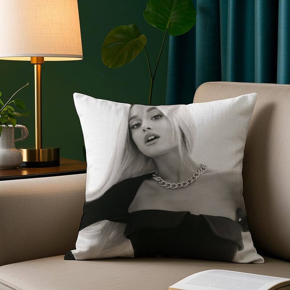A-Ariana Grands Pillow Case Short Plush Print Cushion Cover Square Throw Pillow Covers Sofa Home Decor