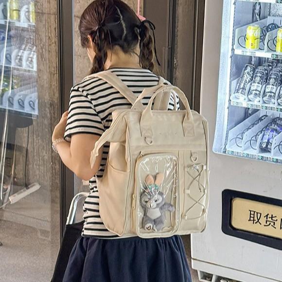 Transparent Backpack/Ita Bag/handbag for Young Girls
