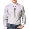 Punk Style Bolo Tie with Emblem Charm Necktie Necklace Costume Accessory