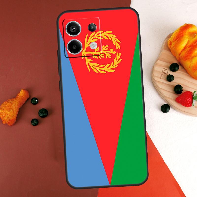 Eritrea Flagge Hülle Für Xiaomi Redmi Note 14 13 Pro 9 10 11 12 Pro 10S 11S 12S Redmi 14C 13C 10C 12C Hülle