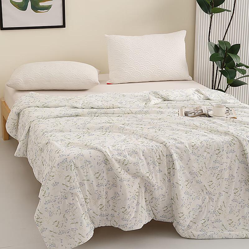 Shengfuni Sophie Garden Mint Cool Air Conditioner Quilt