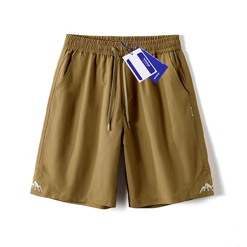 Wassup Trendy Brand Sports Casual Thin Shorts for Men, Summer Retro American Style Outdoor Quick-Drying Trendy Five-Point Pants