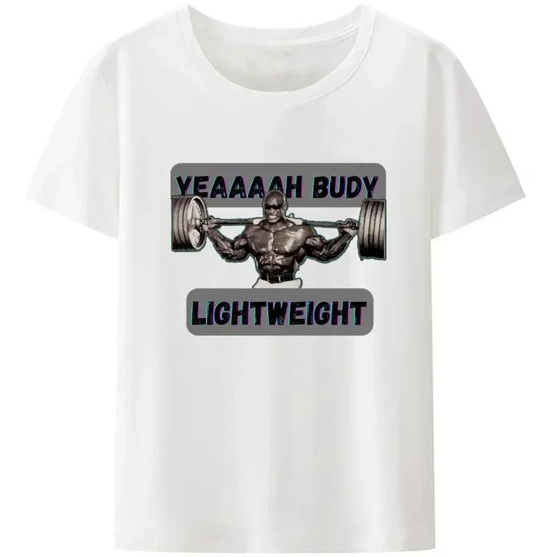 

Одяг для ЗАЛУ Ronnie Coleman Fit Футболка для тренувань для чоловіків Легка Базова Повсякденна Толстовка Новинка Дизайн Смішна XXXXXL абрикосовий