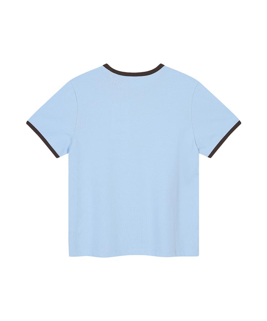 OUTDOOR PRODUCTS W Ringer T-Shirts (Sky Blue)