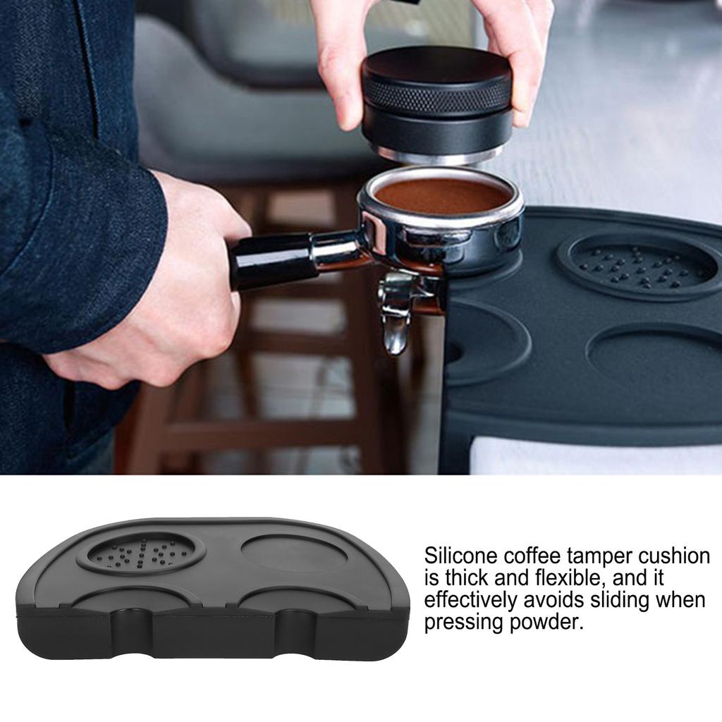 Silicone Coffee Tamper Holder Powder Pad Antiskid Coffee Tamper Mat Coffee Making Accessories