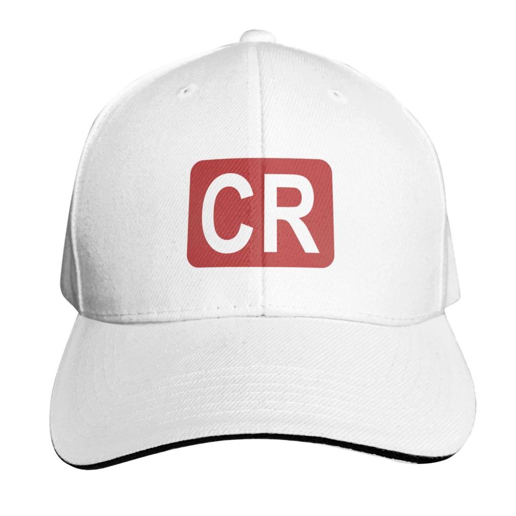CR Initialen Baseballkappe Derbyhut Sportkappe Große Größe Hut Bommelmütze Unisex Tennis Damen