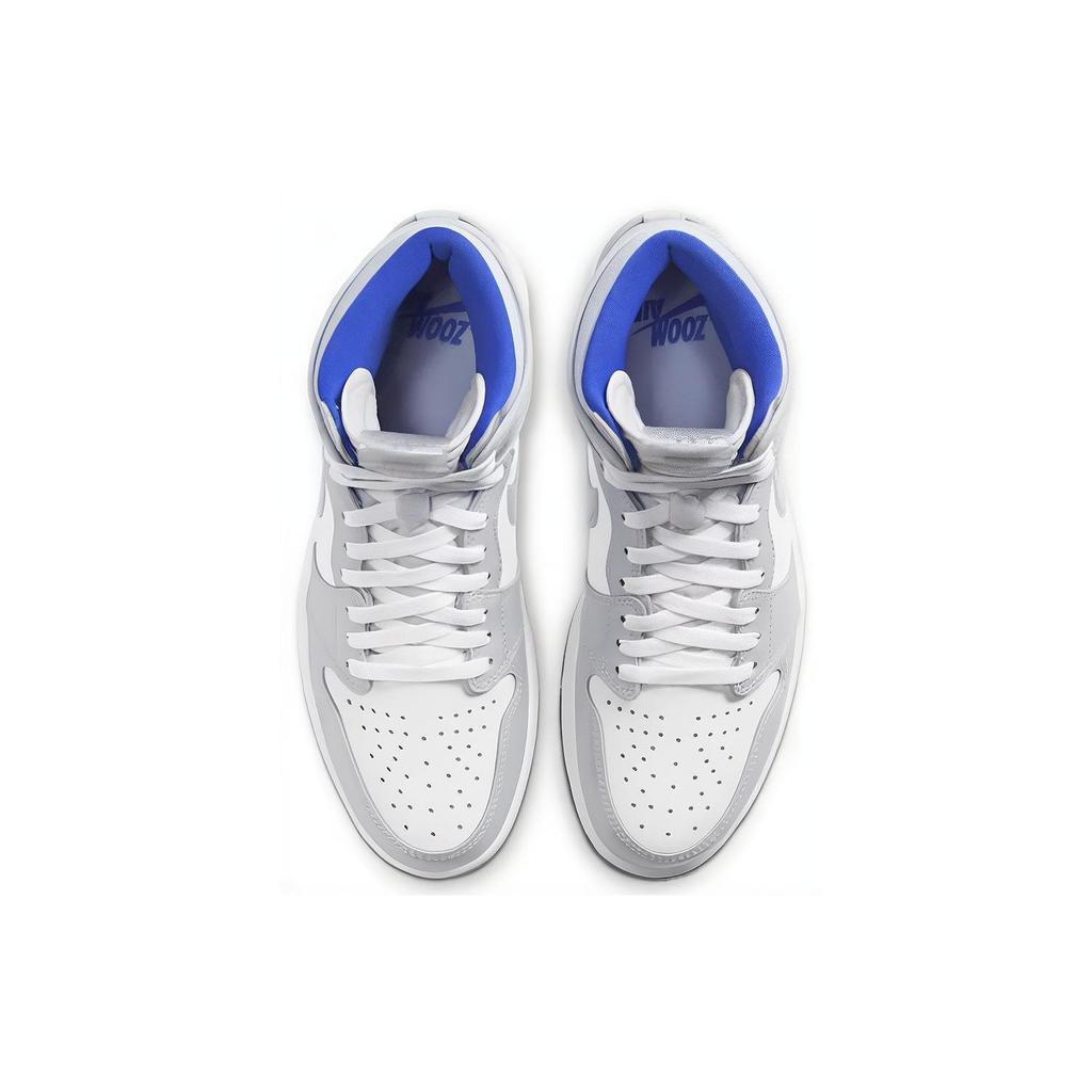 Zapatillas Unisex Air Jordan 1 High Zoom Racer Blue Blanco CK6637-104