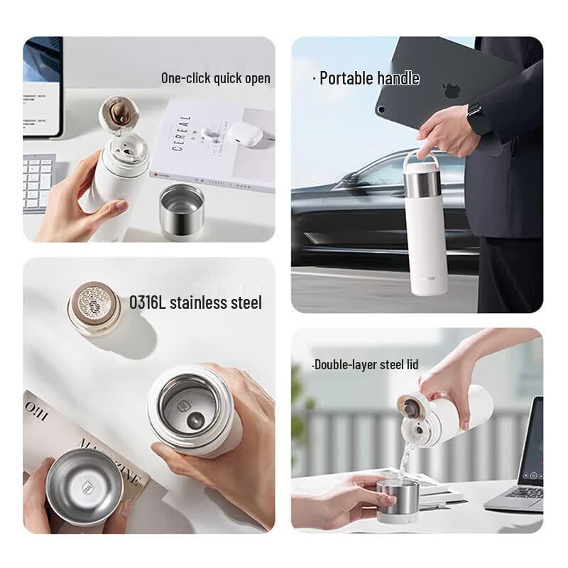 SUPOR Taku Series KCV55DC10 316L Stainless Steel Insulated Portable Mug