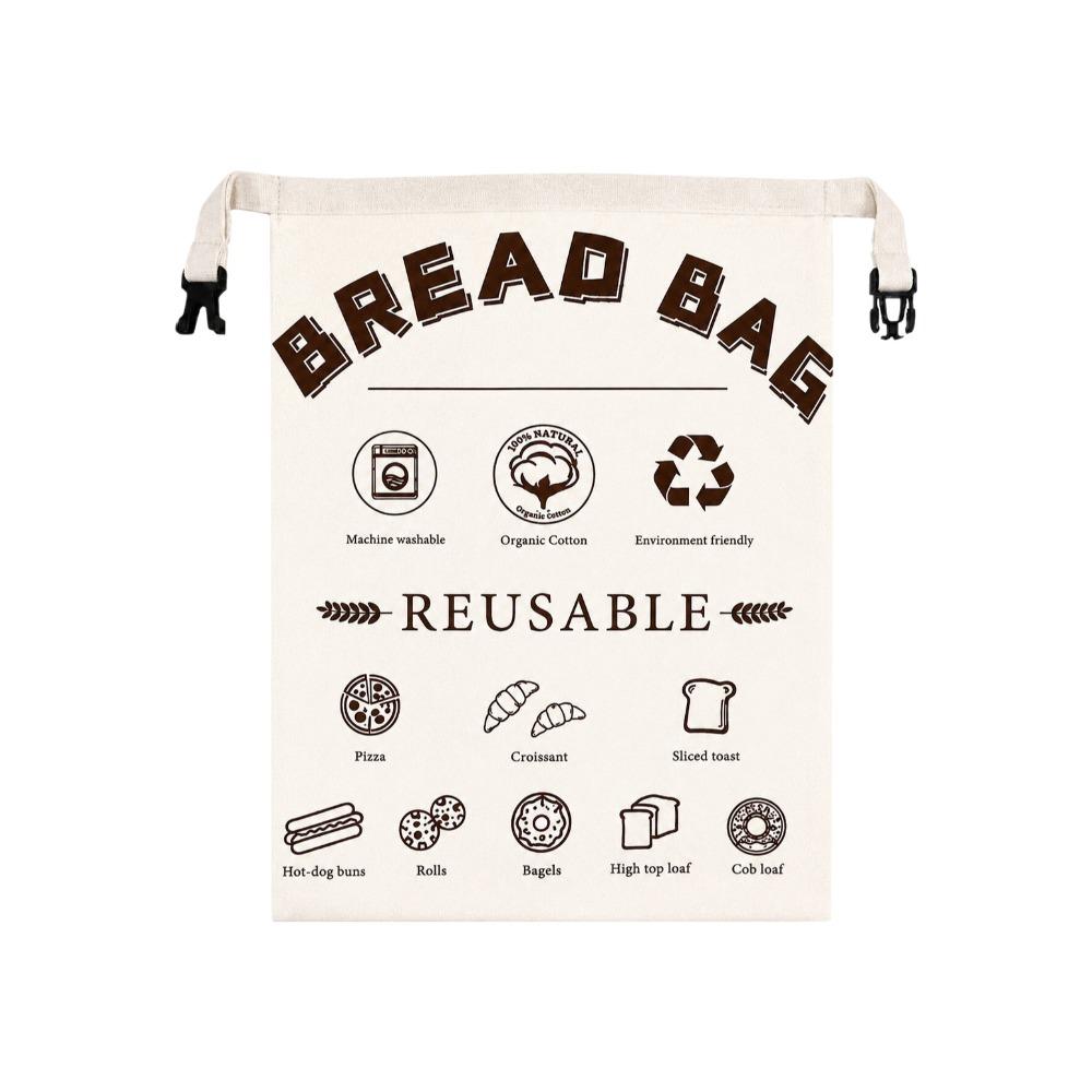 1PC 43*33cm Beeswax Bread Bags Reusable Cotton Fresh-Keeping Bread Bags Portable Beeswax Coated Sourdough Bread Bags