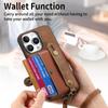 PU Leather Card Slot Stand Case For iPhone 16 Pro Max 15 14 11 Plus XS XR 13 12 Mini Wallet Card Holder Shockproof Cover Lanyard