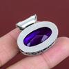 Faceted African Amethyst Pendant Vintage Gemstone Pendant 925 Sterling Silver Pendant African Amethyst Jewelry Handmade Pendant For Gifts