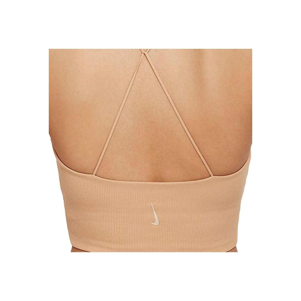 Nike Yoga Luxe Quick-Dry Solid Tank Top Women Tops Nut-Brown DA0733-288