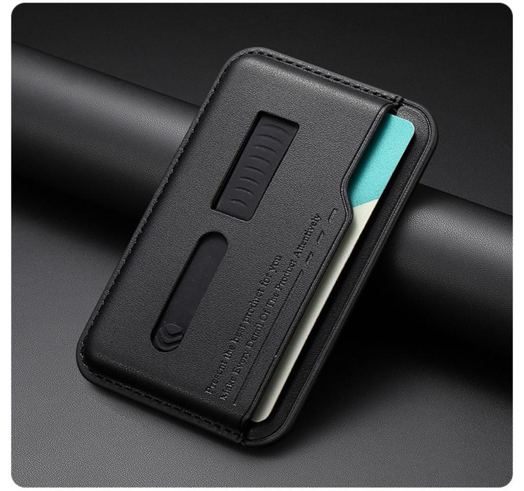 Strong Magnetic Wallet Slots Card Holder Case for Magsafe IPhone 17 16 15 14 13 Pro Max with Card Slots Finger Ring Wrist Strap