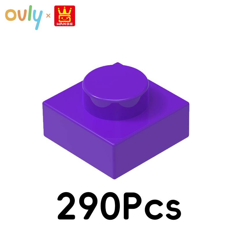 WANGE 1*1 Строительные блоки 290 шт. №3024 Маленькие совместимые кирпичики 1-отверстие Низкие элементы Аксессуары MOC DIY Насыпью Детская игрушка