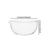 550ml Borosilicate Glass Mixing Bowl Clear 11.8x6.7cm Versatile Serving Food Container for