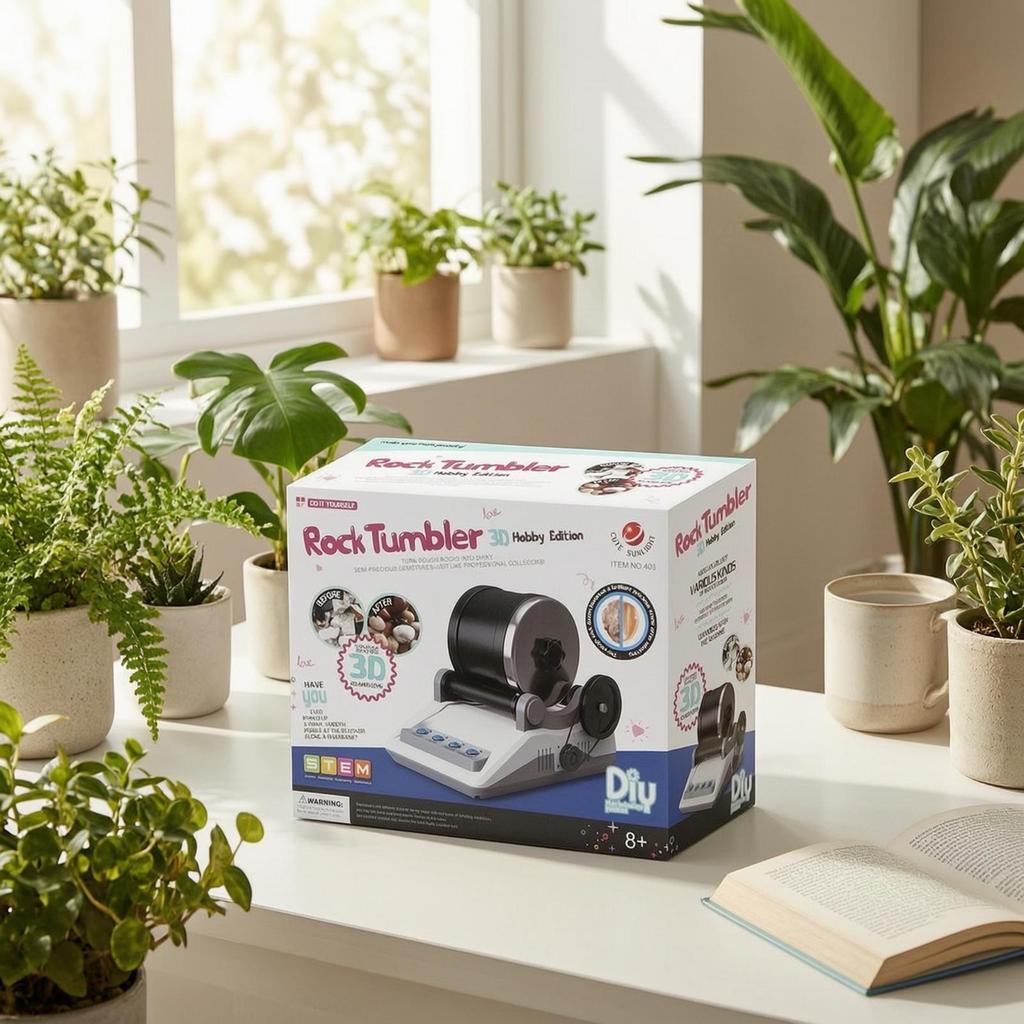 Tumbling Rock Electric de Masă cu Materiale de Lustruit Kit Compact pentru