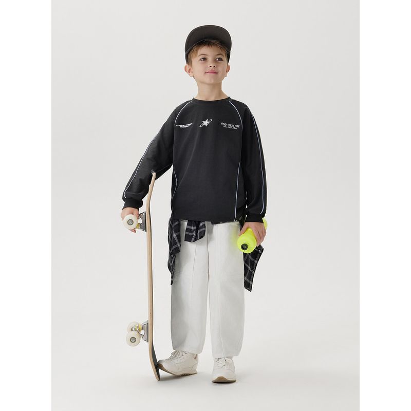 Mark Jenny Boys' Trendy Racing Sports T-Shirt Kidsren's Pure Cotton Top 2026 Spring New Style 250079