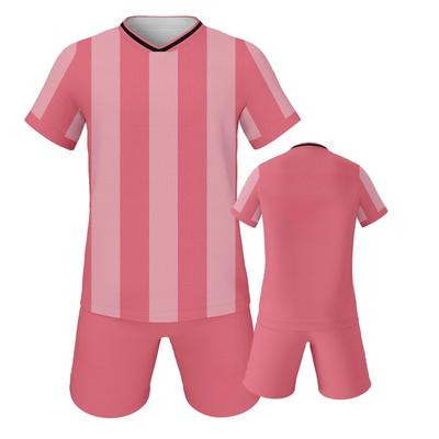 Soccer Jersey Set Pink Football Kit Soccer Team Training Uniform