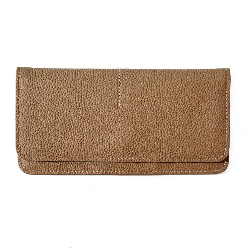 Женский тонкий кожаный длинный кошелек MDNG