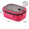 1200ML Double-layer Lunch Box Portable Compartment Food Box Microwave Lunch Box with Spoon Fork Leakproof Camping Food Container