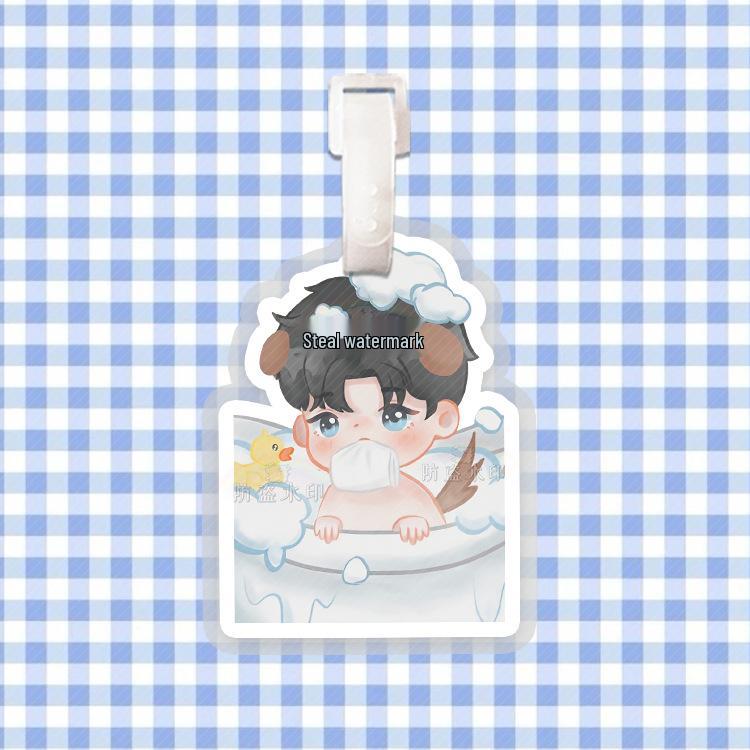 Wang Yibo Backpack Pendant: Luggage Tag Charm