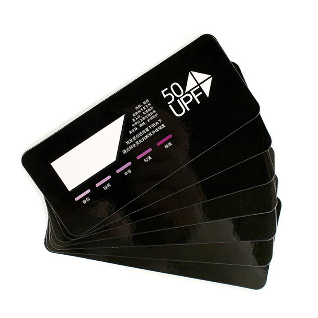 Card Test Strips Test Paper for UPF Skin for Protection Testing Card Art Paper M